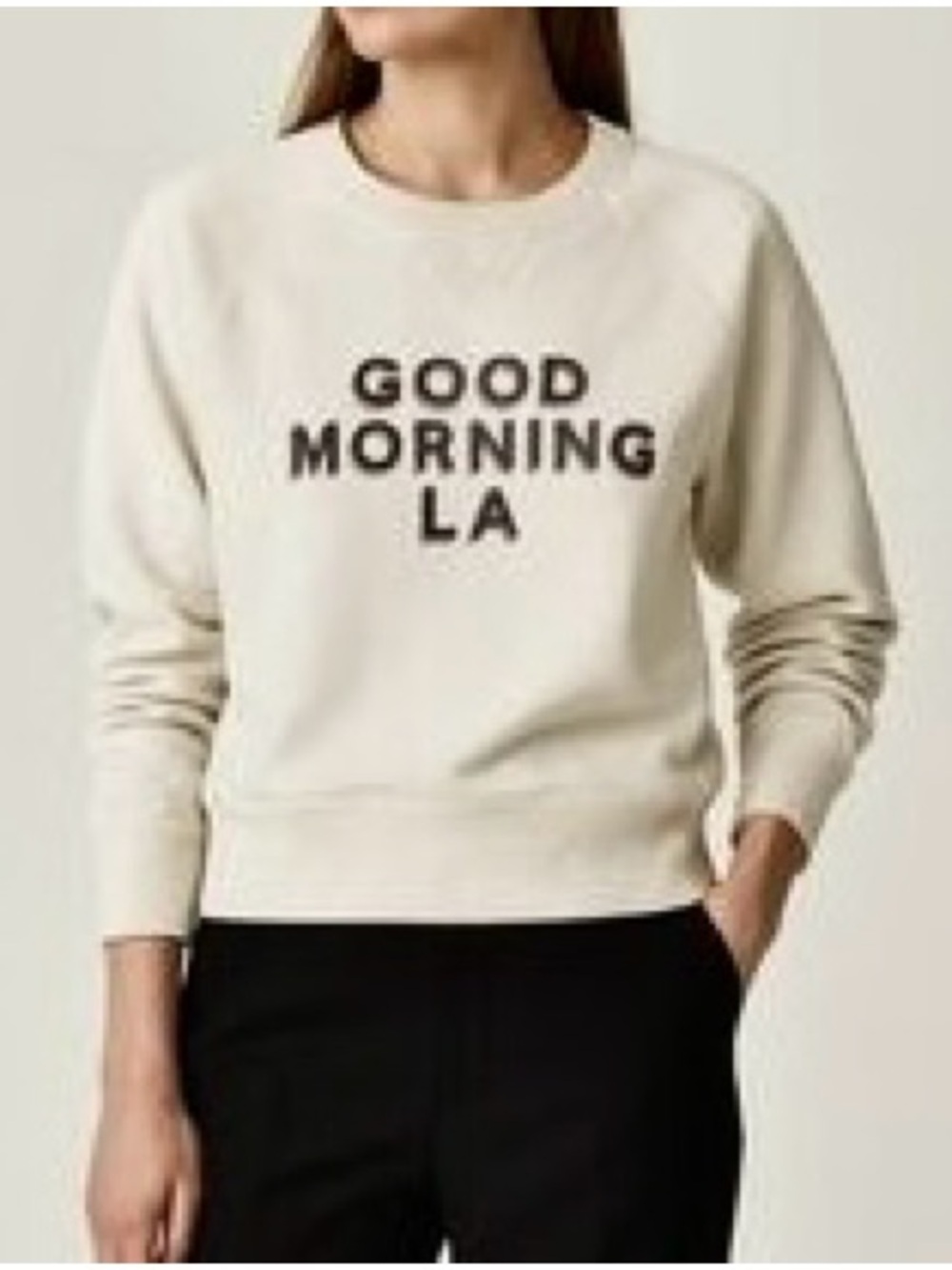 Nili Lotan “Good Morning LA” Graphic Sweatshirt Size XS